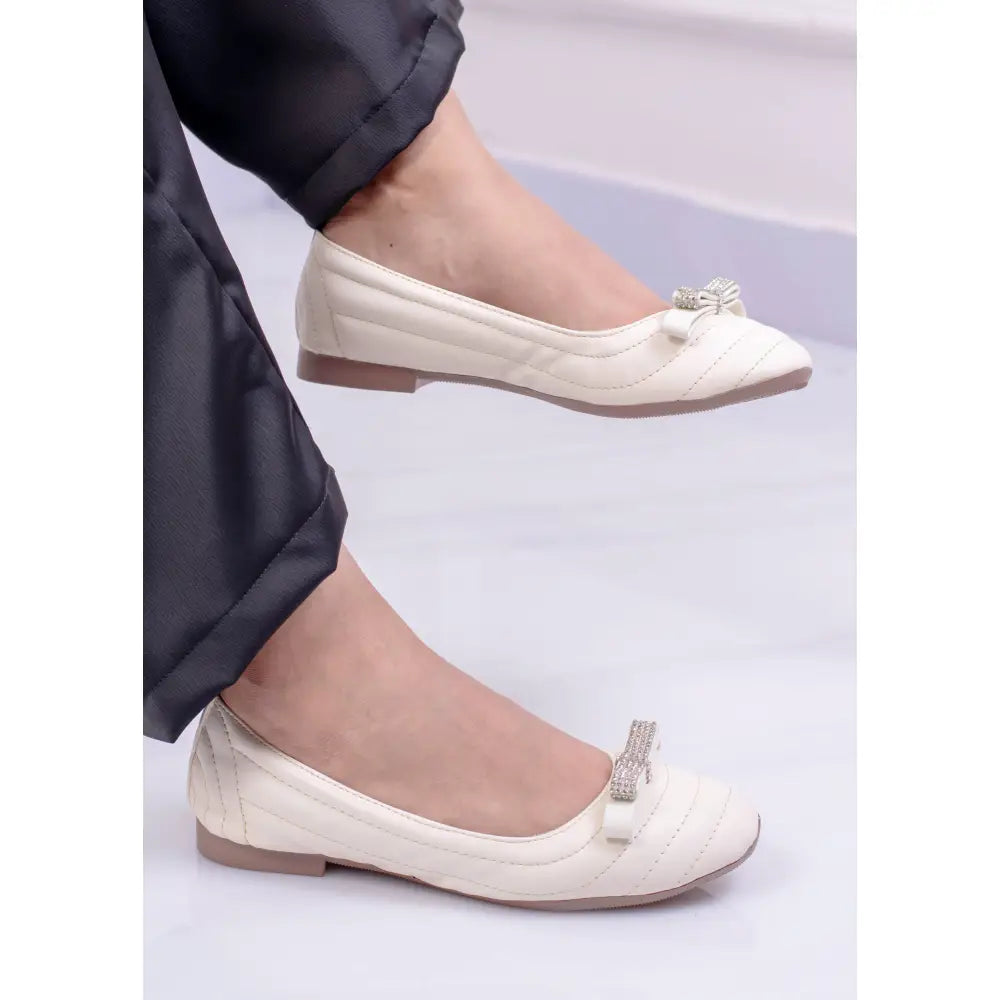 Baleta con Corbata brillante | TC011
