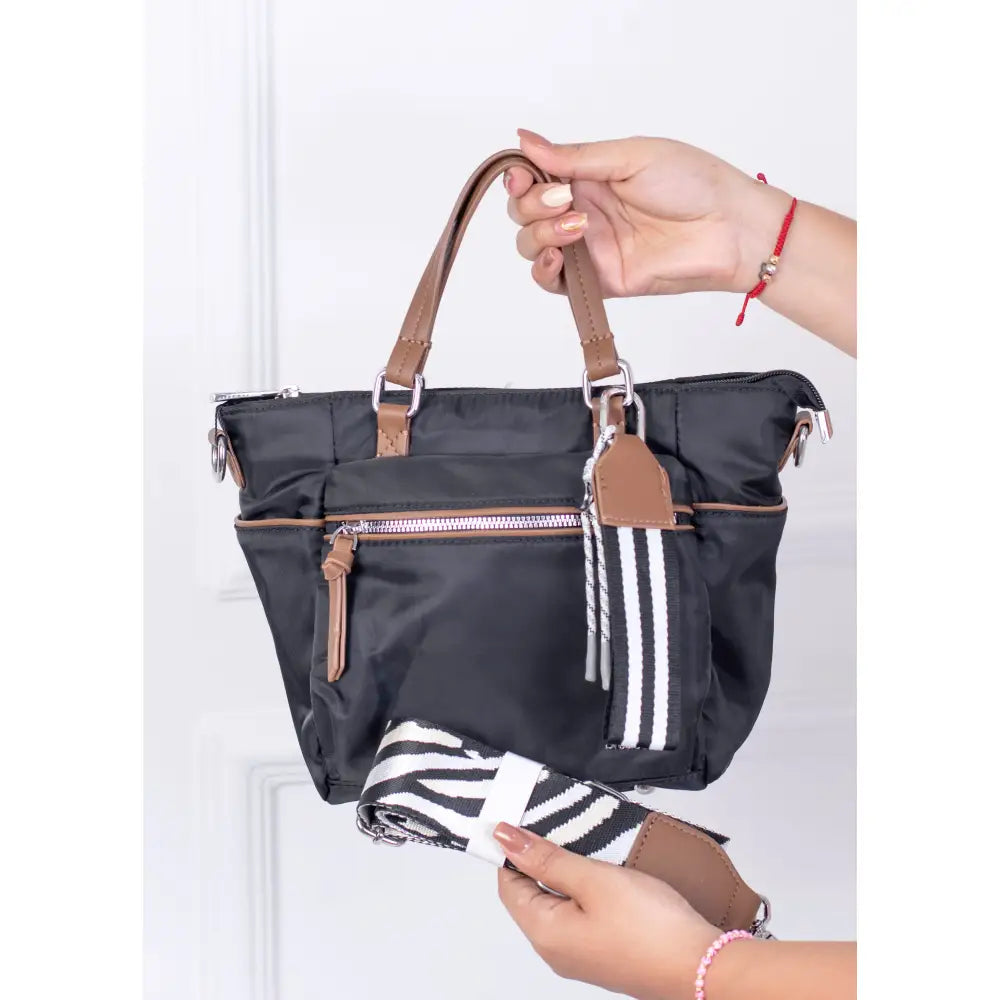 Bolso Bitacora - Compacto moderno y con mucho estilo | B2178 - Negro