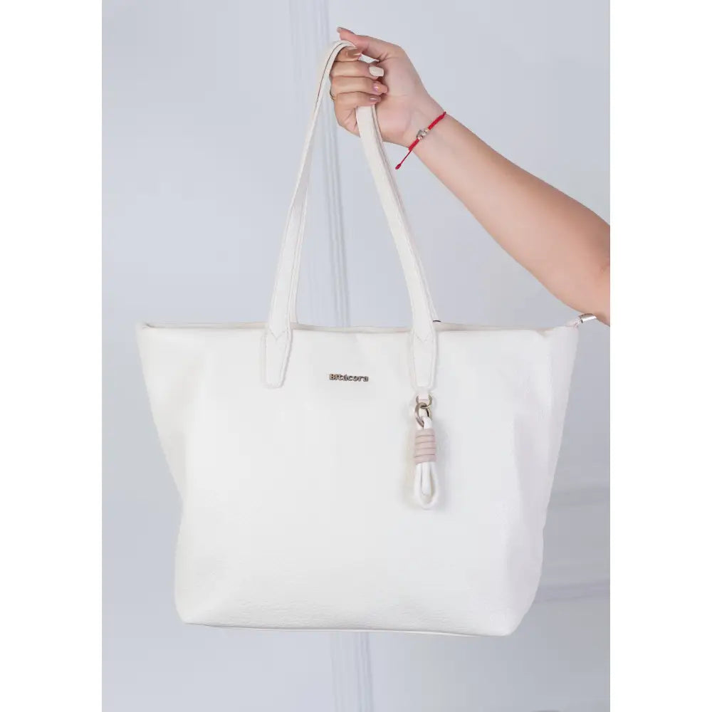 Bolso grande Bitácora – Estilo shopper en tono beige | B2226 - Beige