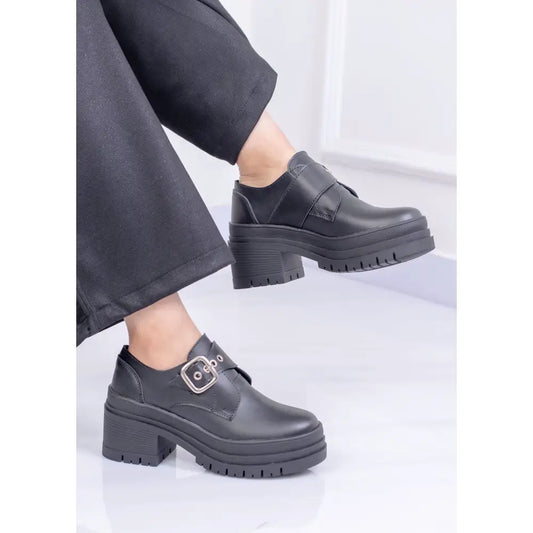 Mocasín con Hebilla Metálica y Plataforma | CG3097 - Mocasin