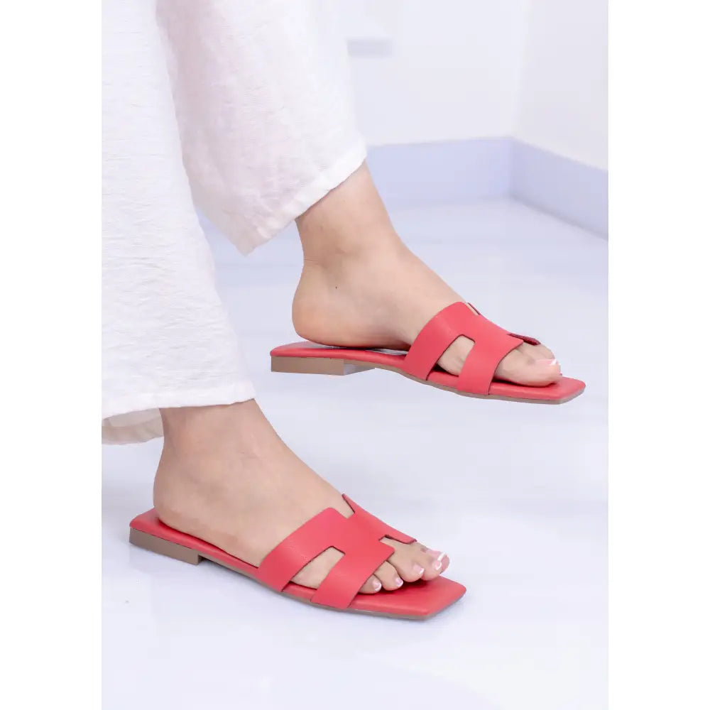 Sandalia Plana Roja| LP21
