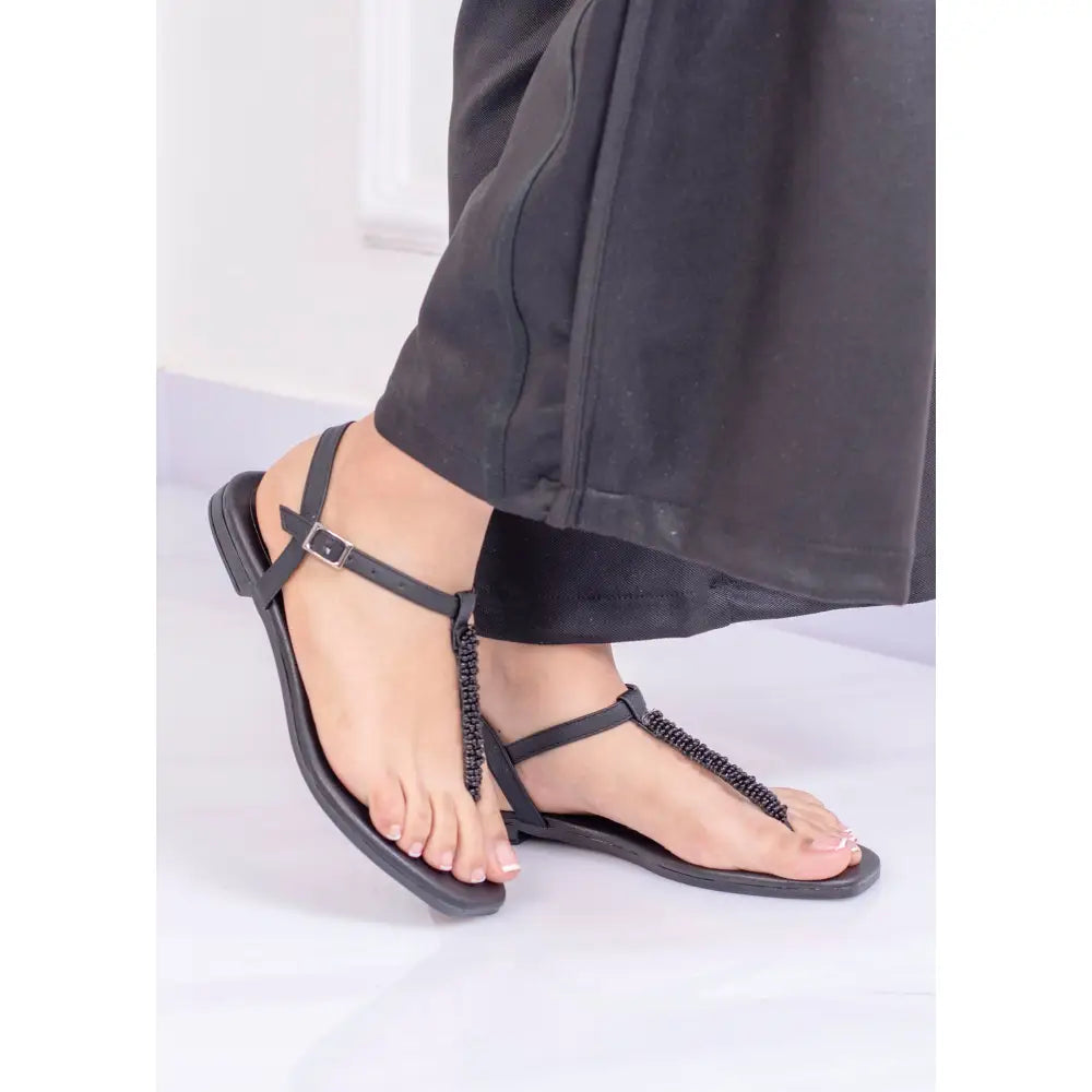 Sandalia plana tres puntadas | LP78