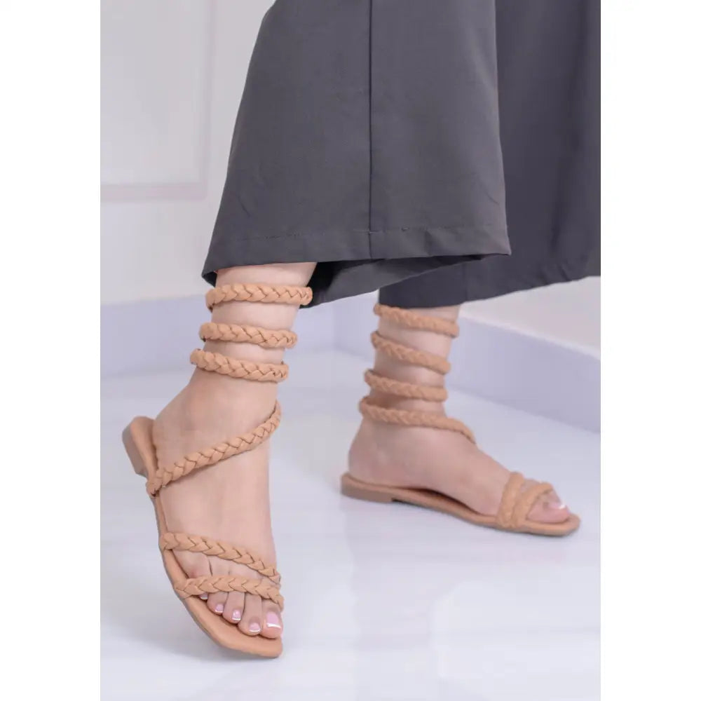 Sandalia Romana Trenzada | KB203 - Camel / 35
