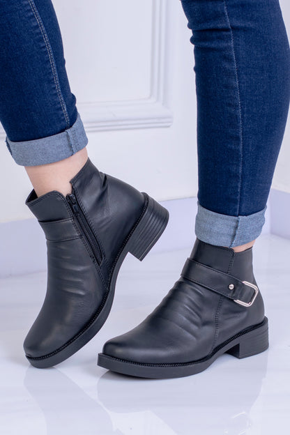 Botines clásicas hebilla Zully  con  con cierre | SM803