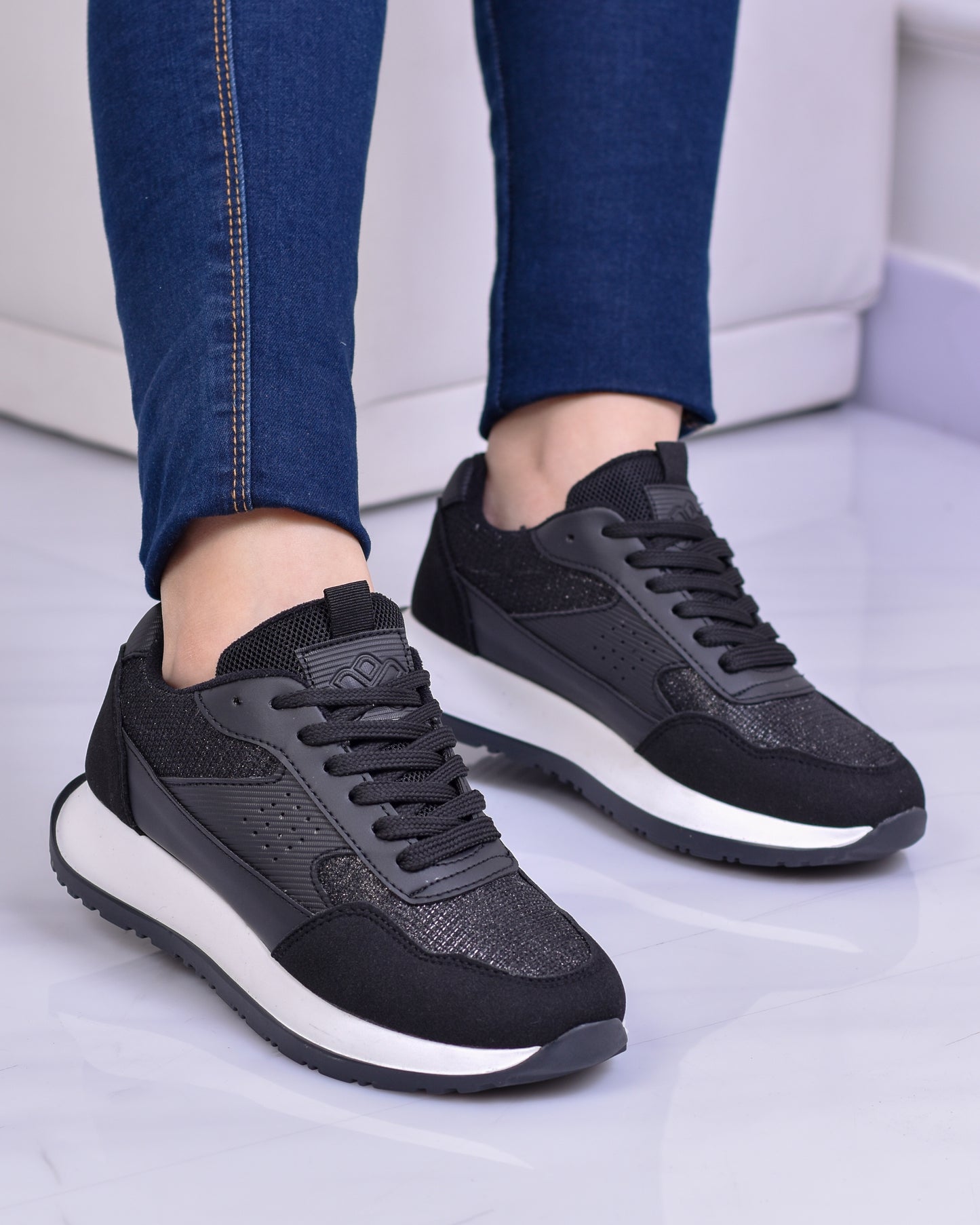 Tenis casual black diseño original | LS583