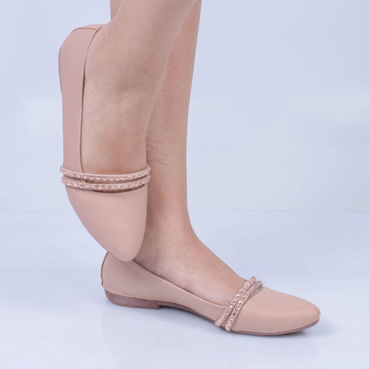 Baleta Trenza para Mujer - EM9160 Nude - Calzado Espía