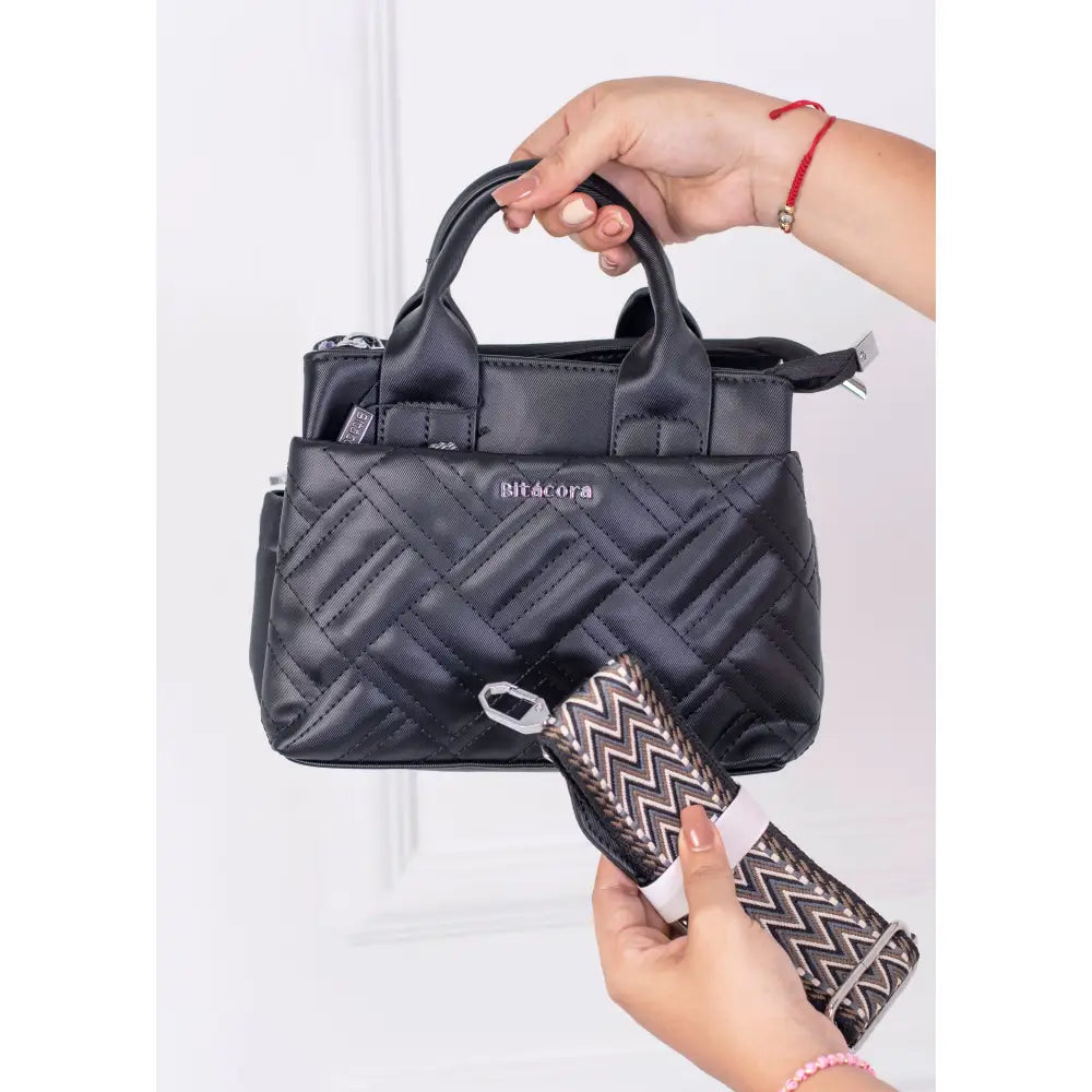 Bolso Bitácora – Estilo compacto impacto total | B2164 - Negro