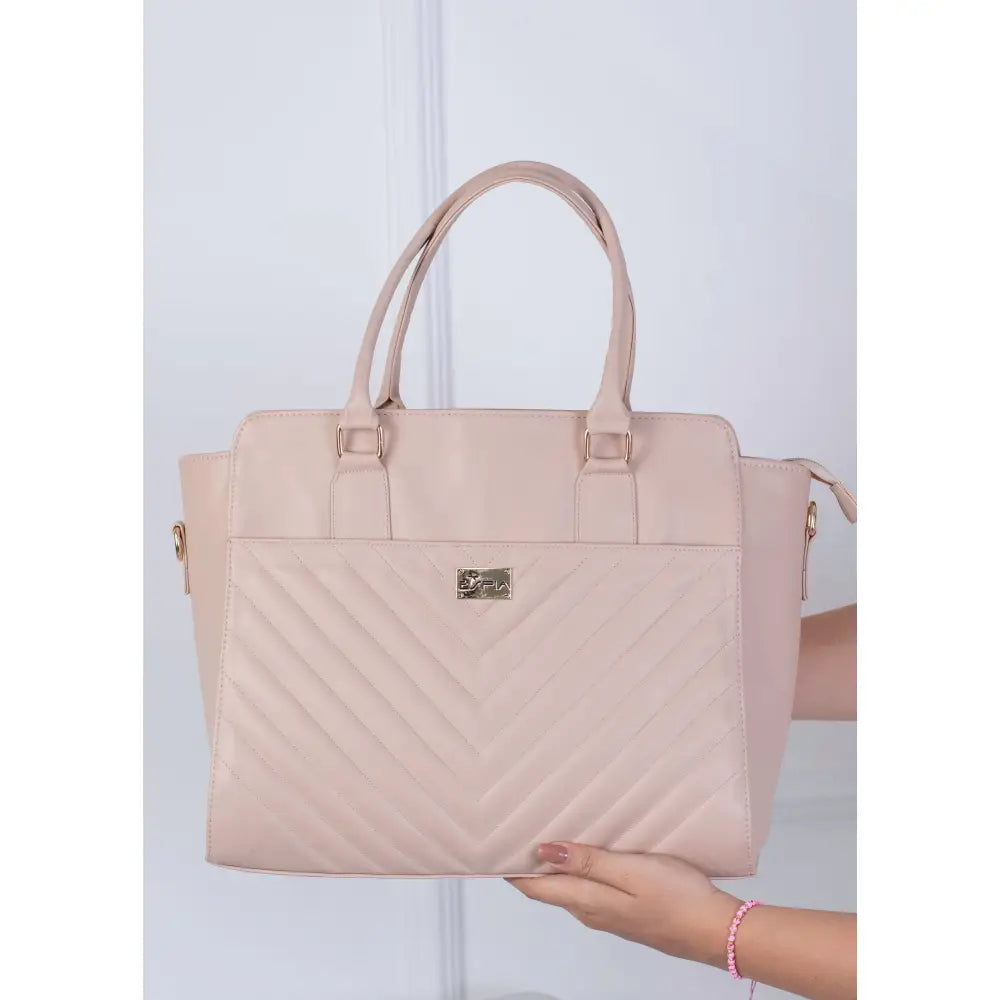 Bolso Espía – tote grande acolchado | EC250 - Camel