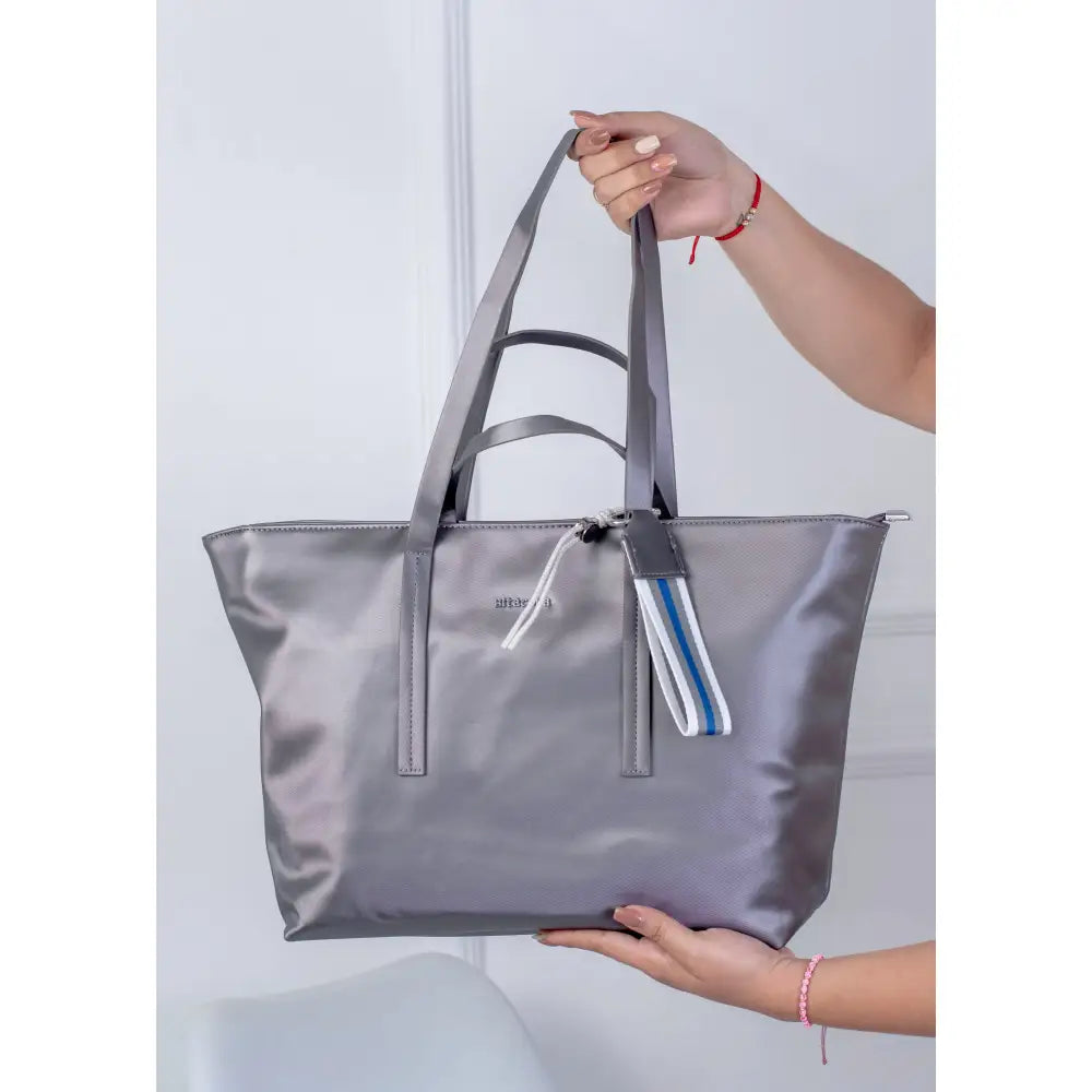 Bolso grande Bitácora – Versatilidad y estilo para tu día a | B2214 - Plomo