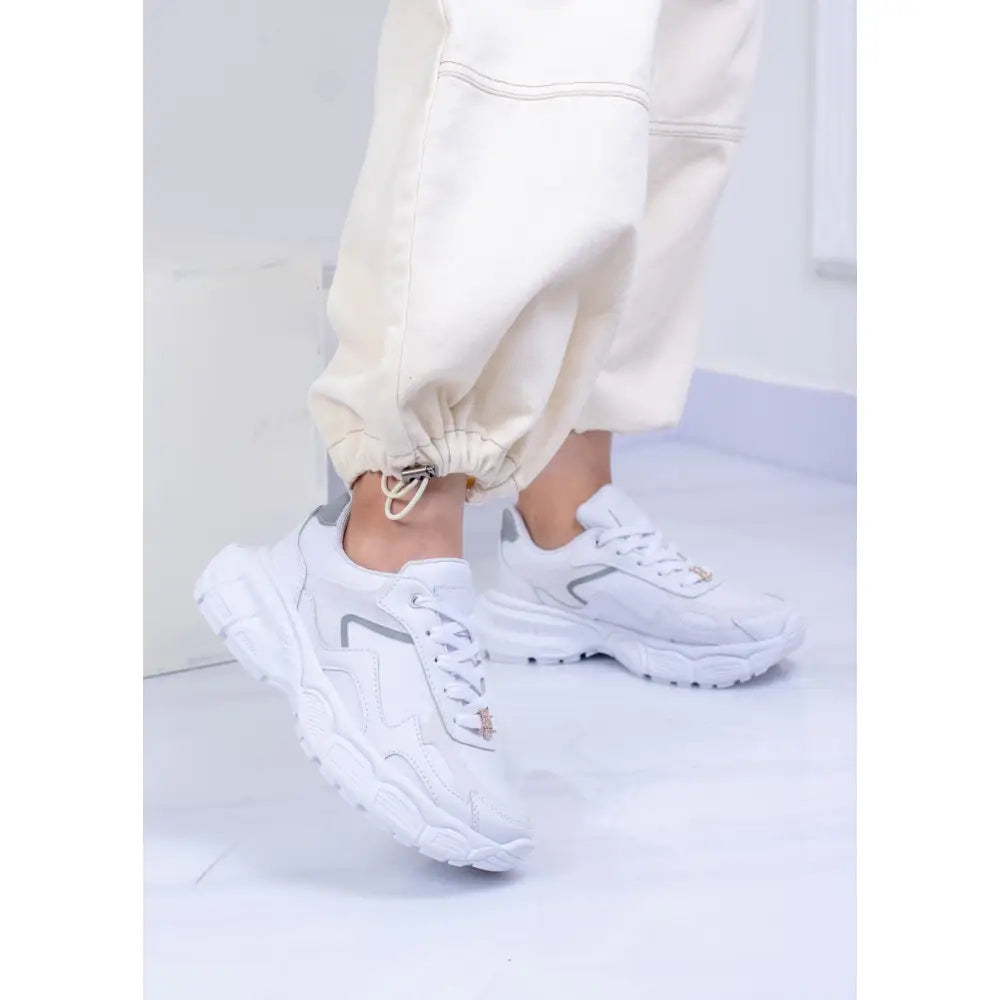 Zapatillas chunky blancas del producto Chunky Sneakers - Tenis Moda Urbana