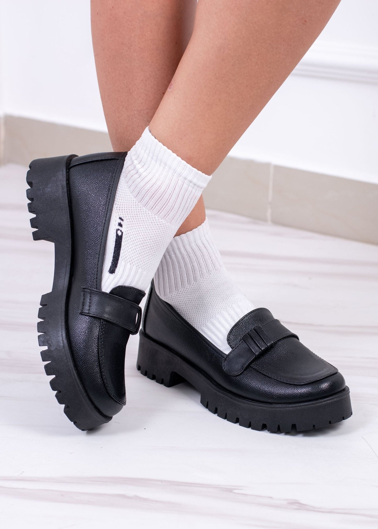 Mocasin Mafalda Colegial - CG3072 Negro - Calzado Espía