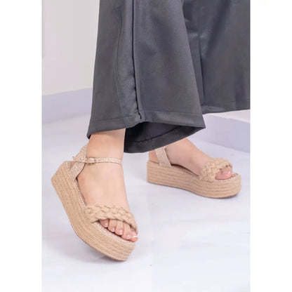 Plataforma con Trenza en Yute Natural | TC0520 - Camel / 35