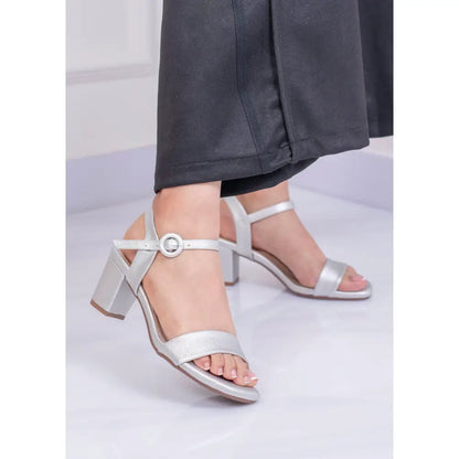 Sandalia de Tacón con Hebilla Circular | PG1508 - Tacon