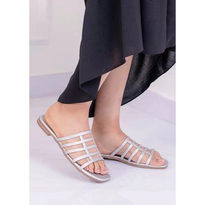Sandalia Plana con Tiras Delgadas entrelazadas - Versatil y Comodas - LP45