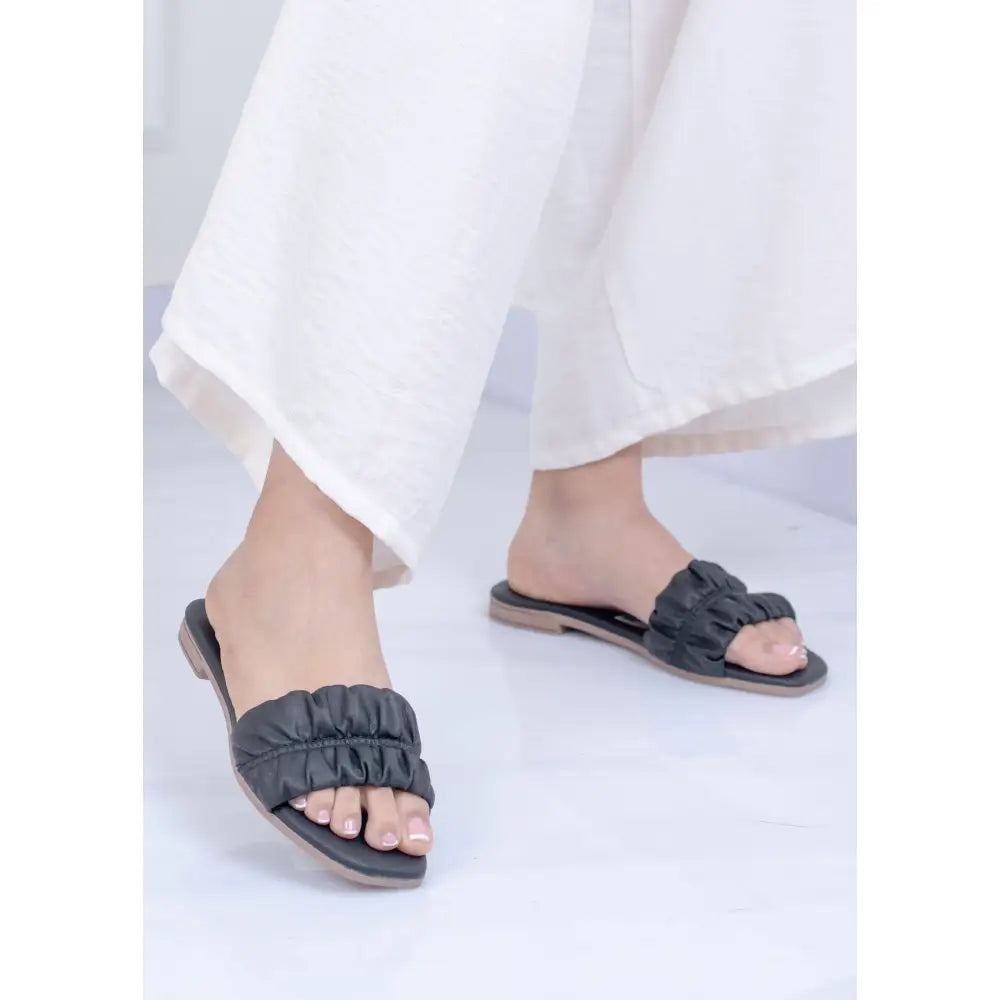Sandalia Plana Efecto Escronchi | LP35