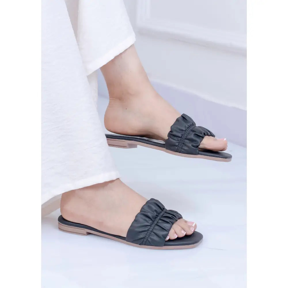 Sandalia Plana Efecto Escronchi | LP35