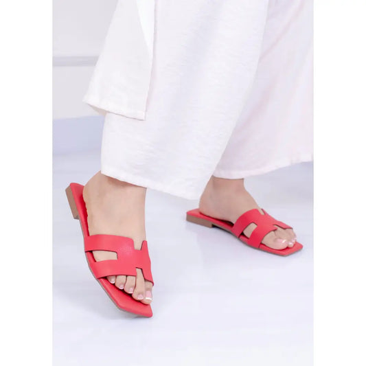Sandalia Plana Roja| LP21 - Rojo / 35