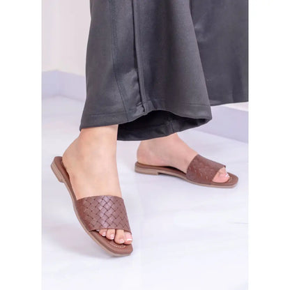 Sandalia Plana Trenzada | LP497 - Cafe / 35