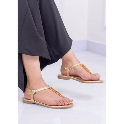 Sandalia plana tres puntadas | LP78