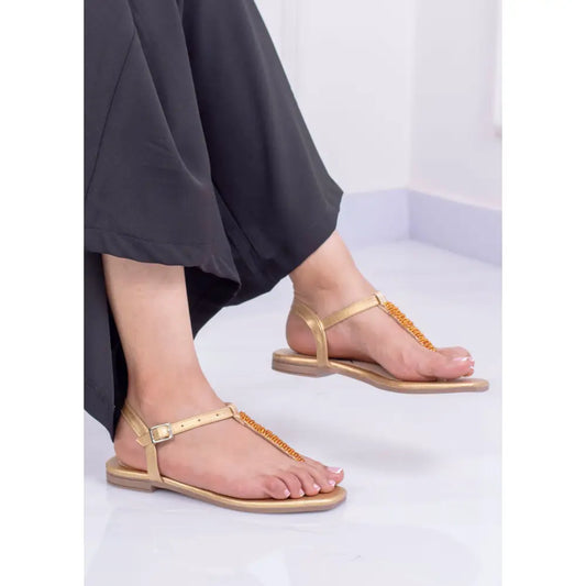 Sandalia plana tres puntadas | LP78