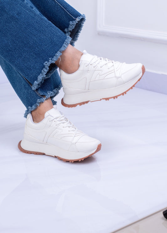 Tenis Para Dama Clasico – Moda Urbana Blanco - Calzado Espía